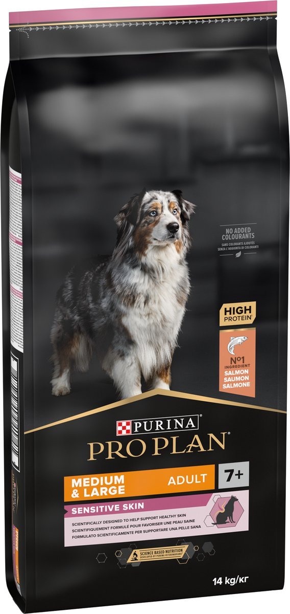 PURINA PRO PLAN Sensitive Skin Senior (7+) - Zalm - 14 kg - Afbeelding 3