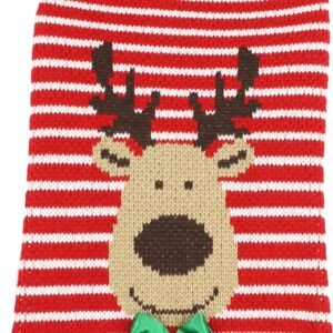 Happy pet hondentrui rendier gestreept rood / wit Ruglengte 40 cm