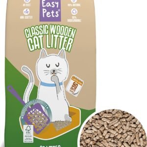 Easypets Houtkorrel Kattenbakvulling 20L - Biologisch Afbreekbare Houtkorrels